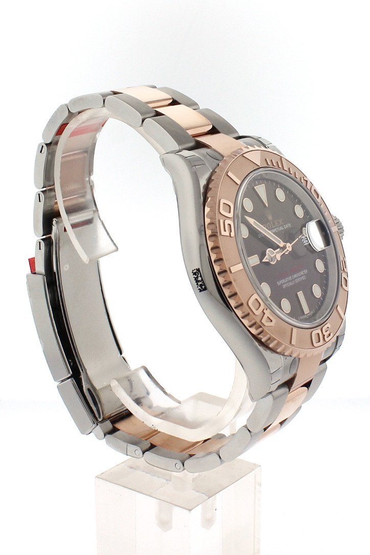 YACHT-MASTER 40 Chocolate Dial 18k Rose Gold Mens Watch 116621