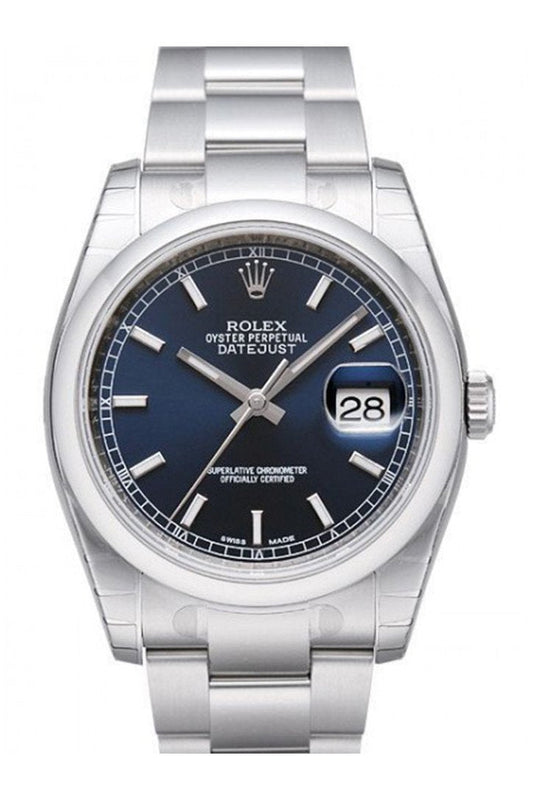 Datejust 36 Blue Dial Stainless Steel Watch 116200