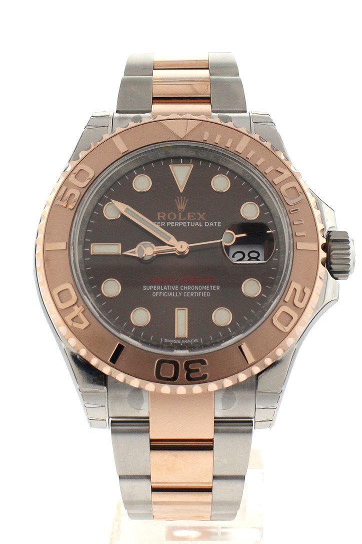 YACHT-MASTER 40 Chocolate Dial 18k Rose Gold Mens Watch 116621