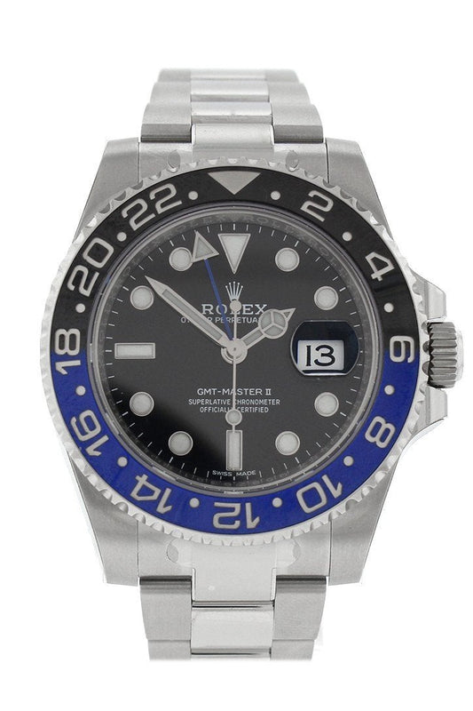 GMT-Master II Batman 40 Black Dial Steel Men's Watch 116710BLNR 116710