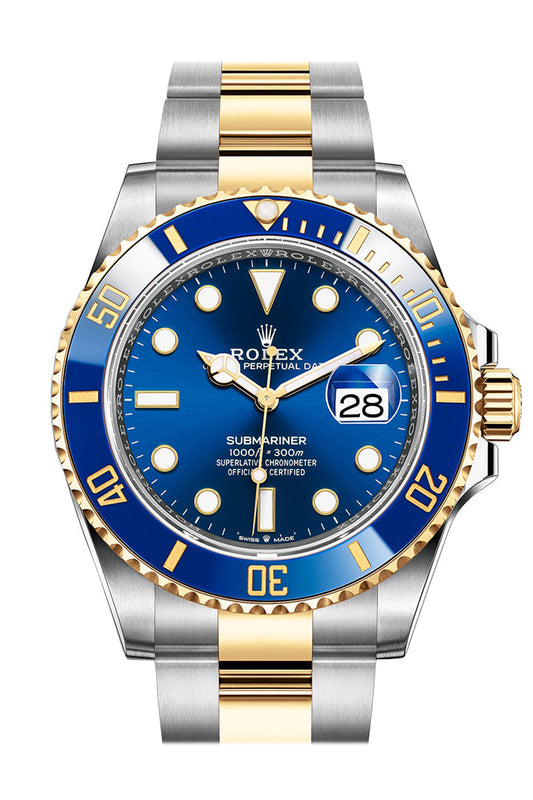 Submariner 41 Blue Dial Stainless Steel and 18K Yellow Gold Bracelet Automatic Men's Watch 126613LB New Release 2020
