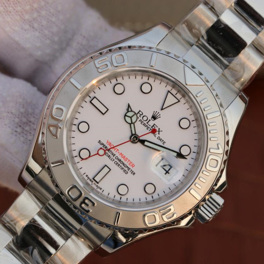 Yacht Master 1 Pure Silver ( Black & White Dial ) Stainless Steel 40mm