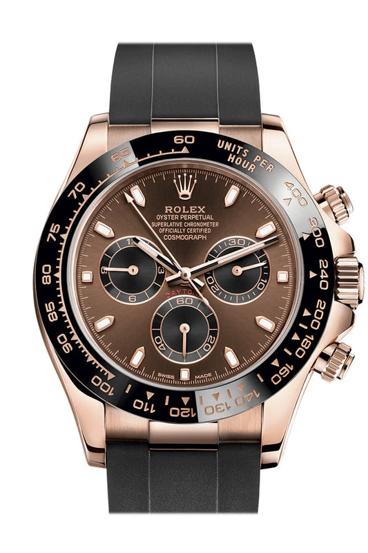 Cosmograph Daytona Rose Gold Chocolate and black Dial Oysterflex 116515LN